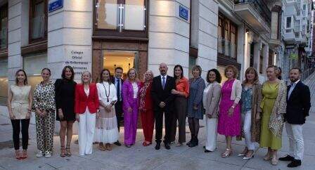 Asistentes a la inauguración de las instalaciones en Santander.