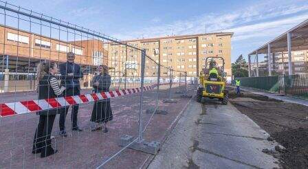 Estado del colegio con las obras.