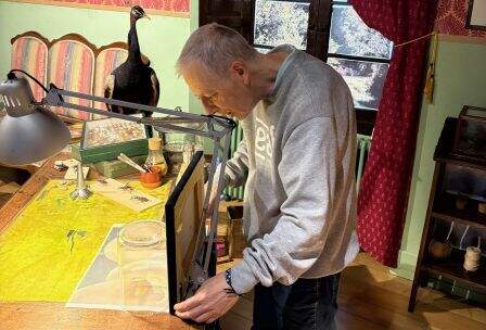 El artista Rafael Muro.