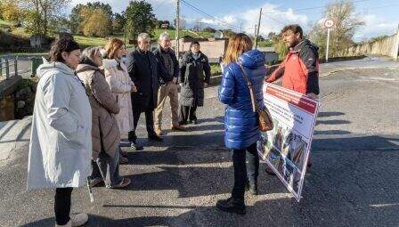 Las autoridades políticas en Polanco.