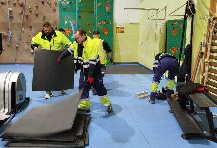 Gimnasio del Albergue.