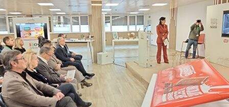 Un momento del acto del aniversario de la empresa. R.A.