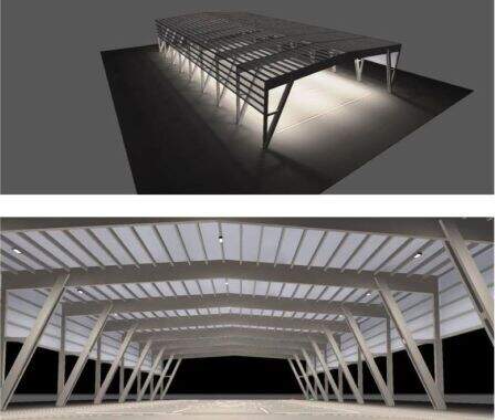 Infografía de cubrición de la pista.