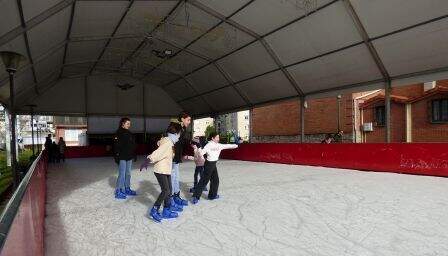 Pista de hielo en Colindres. R.A.