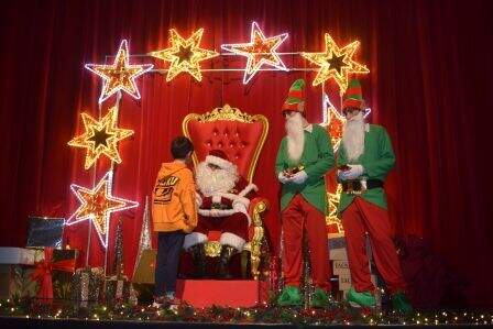 Visita de Papá Noel.