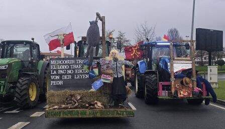 Nueva protesta de los sindicatos ganaderos. Facebook