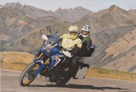 Motoristas, obra en Espacio Magallanes.