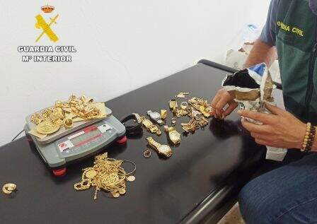 Joyas incautadas.