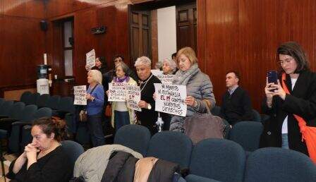 Carteles de protesta.