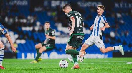 El partido se jugó en Anoeta.