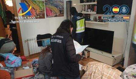 La operación fue entre la Policía Nacional y Aduanas.