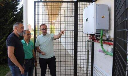 Visita a los trabajos por parte del alcalde Sergio Balbontín.
