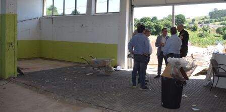 Visita a las obras de la sede de la Policía Local.