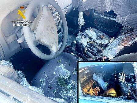 Coche quemado.