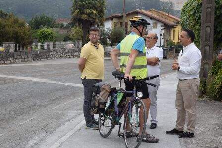 Obras de las aceras en Arce.