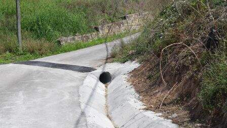 Canalización de las aguas pluviales.